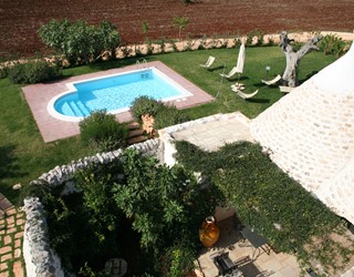 Two bedroom trullo with private pool and garden