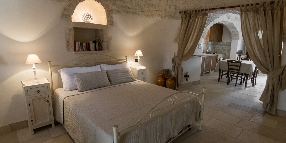 Trullo Loco Bed View To Living Area